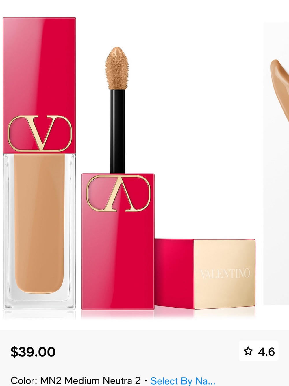 Valentino MN2 medium neutral very Valentino 24hour hydrating concealer